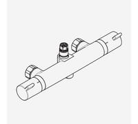 hansgrohe Mitigeur thermostatique pour colonne de douche en applique Croma Select S, 92147340,