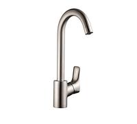 hansgrohe MySport Mitigeur de cuisine L, 1 jet, aspect acier inox, 13862800