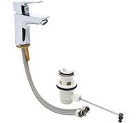 hansgrohe MySport Mitigeur de lavabo démarrage en eau froide avec tirette et vidage, chromé, 71114000