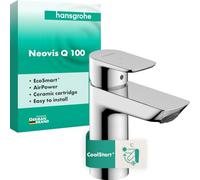 Hansgrohe Mitigeur lavabo Neovis Q 71353000 – ComfortZone 100, saillie 102 mm, chromé