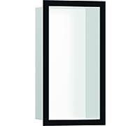 hansgrohe Niche murale XtraStoris 56096670 30x15x10cm, avec cadre design, blanc mat, noir mat