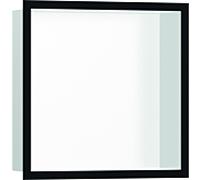 hansgrohe Niche murale XtraStoris 56099670 30x30x10cm, avec cadre design, blanc mat, noir mat