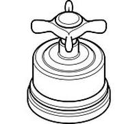 Hansgrohe hansgrohe Poignée Axor Montreux Quattro/Trio chrome Quantité:1