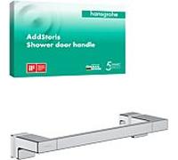 hansgrohe Poignée de porte de douche AddStoris 41759000 épaisseur de verre 6-12mm, métal, chromé
