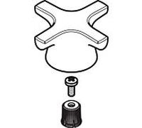 hansgrohe poignée Logis Classic pilier robinet 92524000 eau chaude chromé