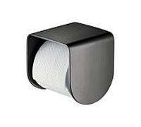 Hansgrohe Porte-papier toilette Axor 42436340 softsquare avec tablette chrome noir brossé