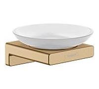 hansgrohe Porte-savon AddStoris 41746140 Fixation murale, verre, métal, bronze brossé