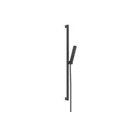 hansgrohe Pulsify E Set de douche 100, 1 jet, EcoSmart+, avec barre de douche 90 cm, 24381670, Couleur: noir mat