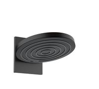 hansgrohe Pulsify S Douche de tête 260 2 jets (EcoSmart) avec raccordement mural, 24151670, Couleur: noir mat