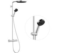 Hansgrohe Système de douche Pulsify S PURO 260 1 jet Ecostat Fine douchette à main 3 jets Chrome