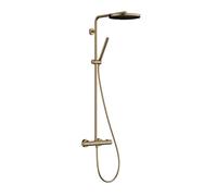 Hansgrohe Pulsify S Puro - Set de douche avec thermostat, diamètre 26 cm, 1 jet, bronze brossé 24222140
