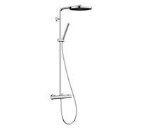 Hansgrohe Set de douche Pulsify S Puro – Thermostat – Pluie Ø26 cm – 1 jet – Chrome 24222000