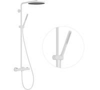 hansgrohe Pulsify S PURO Système de douche 260, 1jet, Ecostat Fine, EcoSmart, douchette à main 1jet, 24223700, Couleur: Blanc mat