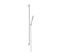 Hansgrohe Set de douche Pulsify S 24383700, 1 jet, économie d'eau, barre de douche, blanc mat
