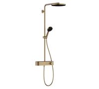 Hansgrohe Pulsify S - Set de douche avec thermostat, diamètre 26 cm, 3 jet, bronze brossé 24220140