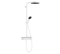 Hansgrohe Pulsify S - Set de douche avec thermostat, diamètre 3 cm, 3 jet, EcoSmart, blanc mat 24221700