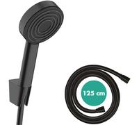 hansgrohe Pulsify S set de support de douche 24301670 avec flexible de douche 125cm, noir mat