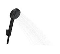 Hansgrohe Ensemble de douche mural Pulsify S 24301670, support + flexible 125 cm, 1 jet, noir mat