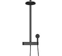 Hansgrohe Ensemble douche mural Pulsify S 260, Thermostat ShowerTablet Select 400, 2 jets, noir mat