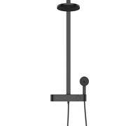hansgrohe Pulsify S Showerpipe 260, 2 jets avec ShowerTablet Select 400, 24240670, Couleur: noir mat