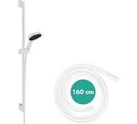 hansgrohe Pulsify Select S set de douche 105, 3jet Relaxation, barre de douche 900mm incluse, 24170700, Couleur: Blanc mat