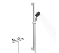 hansgrohe Pulsify Select S set de douche 105, 3jet Relaxation, Ecostat Fine, EcoSmart, barre de douche 900mm, 24261000, Couleur: chrome