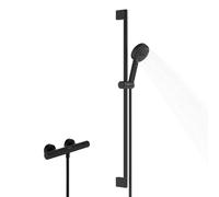 Ensemble de douche Hansgrohe Pulsify Select S 24271670 Barre de douche 959 mm et douchette à main, 3 jets, noir mat