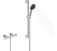 hansgrohe Pulsify Select S set de douche 105, 3jet Relaxation, élément Ecostat, EcoSmart, barre de douche 650mm, 24272000