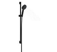 Hansgrohe Ensemble de douche mural Pulsify Select - 3 jets, barre incluse - Noir mat 24170670