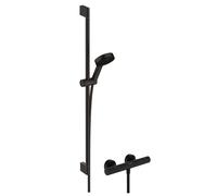 Hansgrohe Ensemble de douche Pulsify Select S – Mitigeur thermostatique, 3 jets, noir mat 24261670