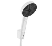 Hansgrohe Pulsify Select S - Set pomme de douche, barre et flexible, 3 jets, EcoSmart, blanc mat 24305700