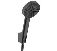 Hansgrohe Pulsify Select S - Set pomme de douche, support et flexible, 3 jets, EcoSmart, noir mat 24306670