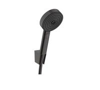 Hansgrohe Pulsify Select - Set de pommeau de douche, 3 jets, support et flexible de 160 cm, noir mat 24303670