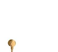 hansgrohe Fixfit raccordement mural 16884250 avec clapet anti-retour, optique or brossé