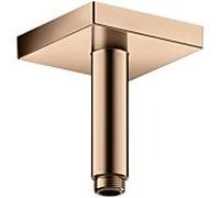 hansgrohe raccordement au plafond 26437300 100 mm, or rouge poli, carré