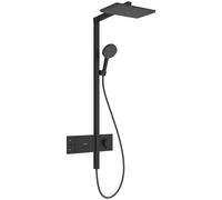 hansgrohe Raindance Alive Q système de douche 210/340 1-jet avec ShowerSelect Comfort, 24580670, Couleur: noir mat