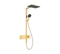 hansgrohe Raindance Alive Q système de douche 210/340 2-jet EcoSmart avec ShowerSelect Comfort, 24591990, Couleur: Optique en or poli