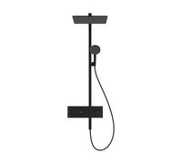 Hansgrohe Ensemble de douche Raindance Alive Q 24590670 – Thermostat, ShowerSelect Comfort, noir mat