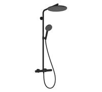 Hansgrohe Raindance Alive S Puro - Set de douche avec thermostat, diamètre 30 cm, 3 jets, EcoSmart+, noir mat 24594670