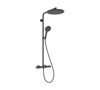 Hansgrohe Ensemble de douche Raindance Alive S Puro 24592340 – 1 jet, Ecostat, chrome noir brossé