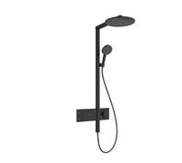 hansgrohe Raindance Alive S système de douche 300 1jet avec ShowerSelect Comfort, 24582670, Couleur: noir mat
