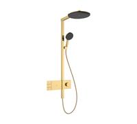 hansgrohe Raindance Alive S système de douche 300 2-jet EcoSmart avec ShowerSelect Comfort, 24596990, Couleur: Optique en or poli