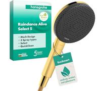 Hansgrohe Raindance Alive Select S - Pommeau de douche, 3 jets, EcoSmart, aspect or poli 24511990