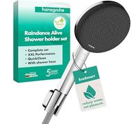 hansgrohe Raindance Alive Select S 24611000 Set de douche avec pommeau de douche à économie d'eau (EcoSmart, 3 types de jet dont PowderRain), flexible de douche 1,60 m et support de pommeau de douche