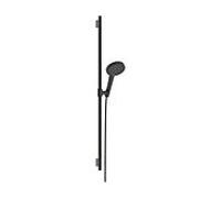 hansgrohe Raindance Alive Select S ensemble de douche 24603340 3 types de jets économie d'eau avec barre de douche Unica S Puro 90 cm, chrome noir brossé