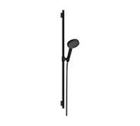 hansgrohe Raindance Alive Select S ensemble de douche 24603670 3 types de jets économie d'eau avec barre de douche Unica S Puro 90 cm, noir mat