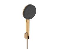 hansgrohe Raindance Alive Select S Set de support de douche 125, 3-jet EcoSmart avec flexible de douche Designflex textile 160cm, 24611140, Couleur: Bronze brossé