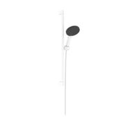 hansgrohe Raindance Alive Select S Set de supports de douche 125, 3-jet EcoSmart avec barre de douche Unica E PURO 65cm et support de douche Easy Slide, 24600700, Couleur: Blanc mat