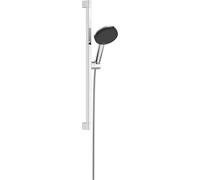 hansgrohe Raindance Alive Select S ensemble de douche 24600000 3 types de jets économie d'eau avec barre de douche Unica E Puro 65 cm et support de pommeau de douche Easy Slide, chromé