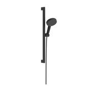 Hansgrohe Raindance Alive Select S - Set pomme de douche, barre et flexible, 3 jets, EcoSmart, noir mat 24600670